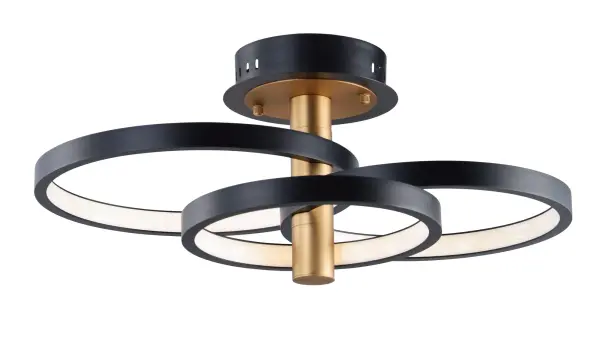 Hoopla 3-Light LED Semi-Flush Mount - Image 1