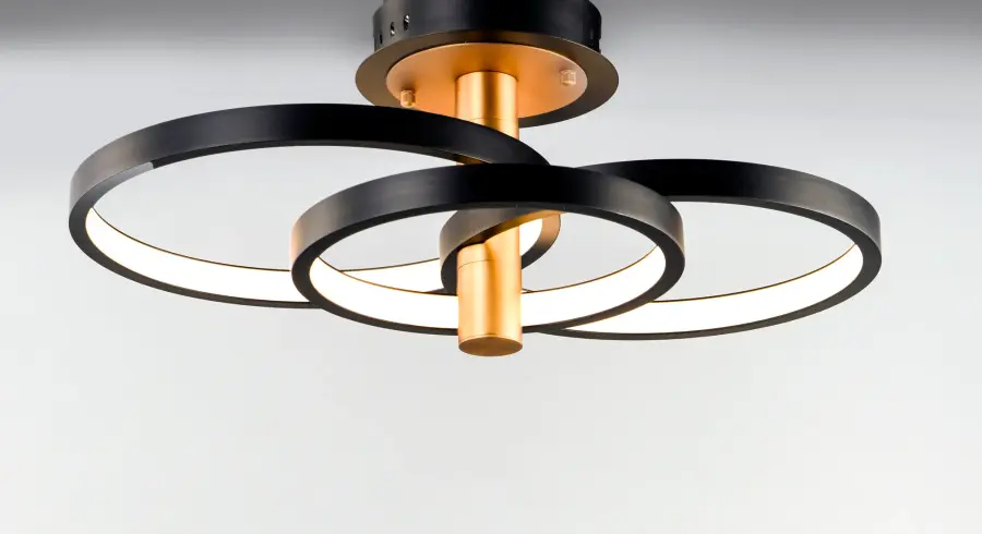 Hoopla 3-Light LED Semi-Flush Mount - Image 2