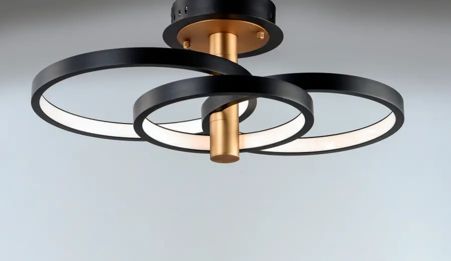 Hoopla 3-Light LED Semi-Flush Mount - Image 3