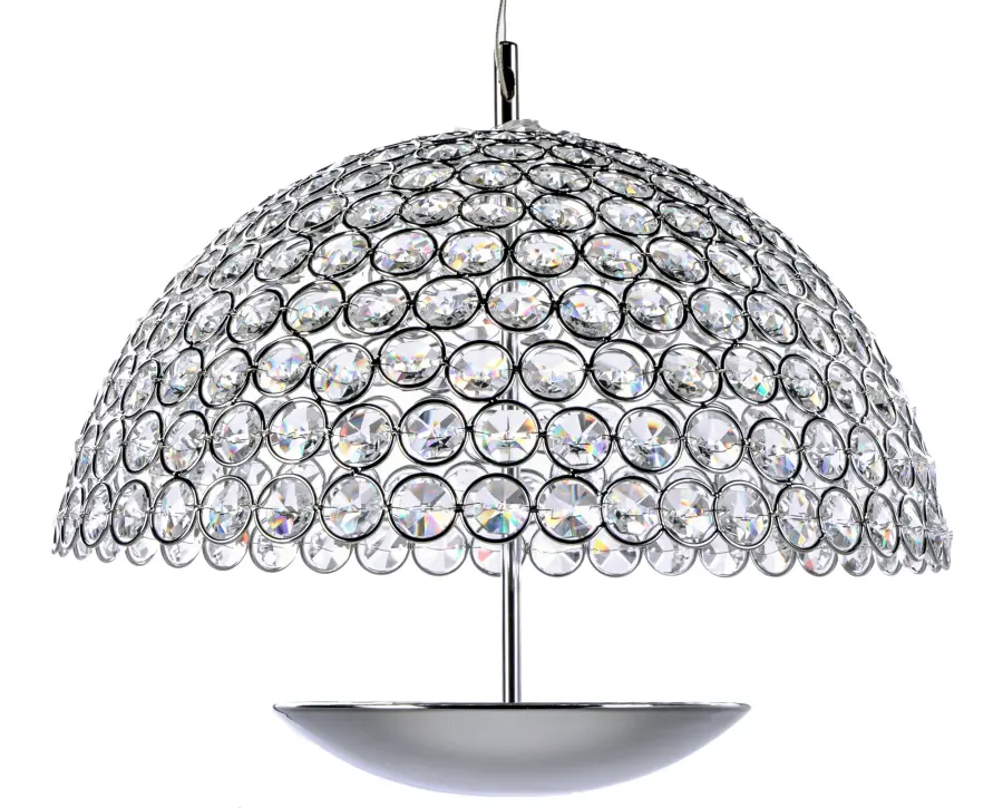 Parasol Single LED Pendant in Polished Chrome - Image 1