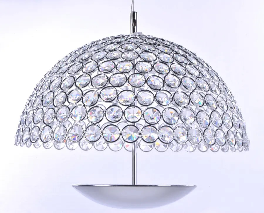 Parasol Single LED Pendant in Polished Chrome - Image 2