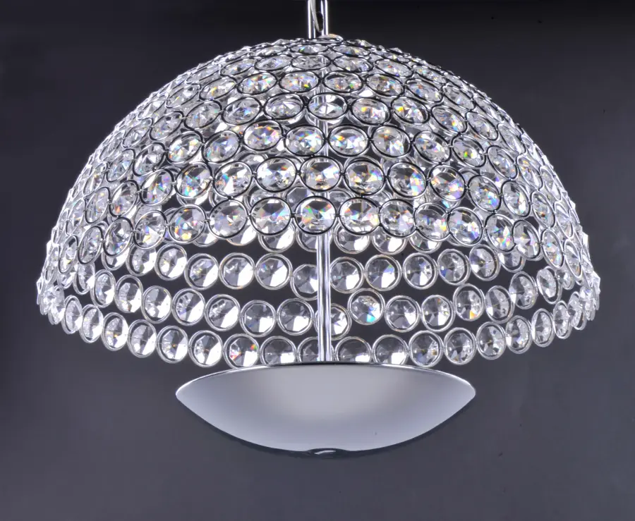 Parasol Single LED Pendant in Polished Chrome - Image 3
