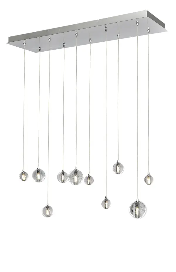 Harmony 10-Light Linear Pendant in Polished Chrome - Image 1
