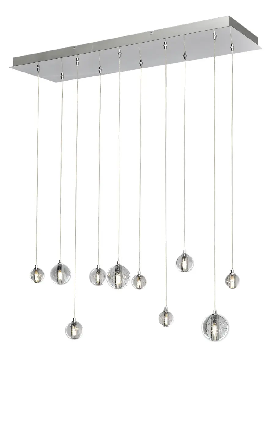 Harmony 10-Light Linear Pendant in Polished Chrome - Image 1