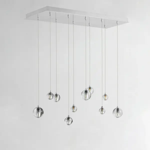 Harmony 10-Light Linear Pendant in Polished Chrome - Image 2