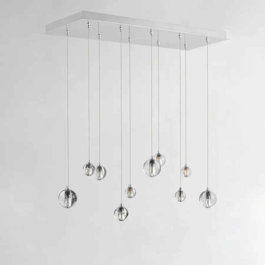Harmony 10-Light Linear Pendant in Polished Chrome - Image 2