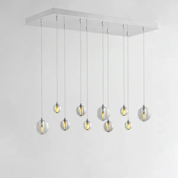 Harmony 10-Light Linear Pendant in Polished Chrome - Image 3