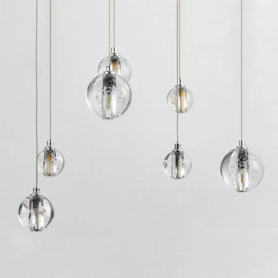 Harmony 10-Light Linear Pendant in Polished Chrome - Image 4