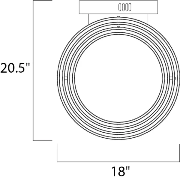 Gyro LED Flush Mount in Matte White - Image 3