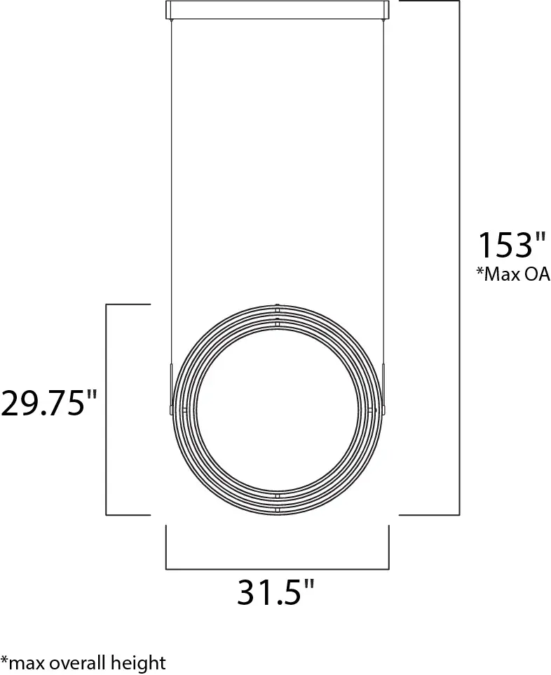 Gyro LED Single Pendant in Matte White - Image 7