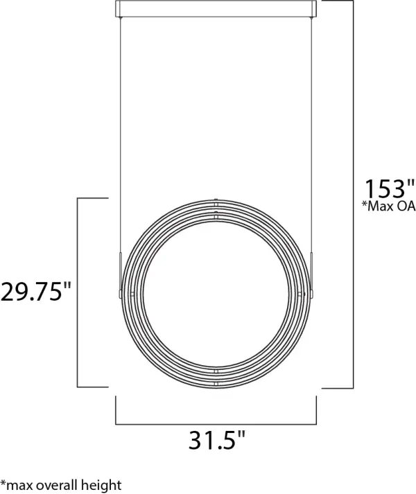 Gyro LED Single Pendant in Matte White - Image 5