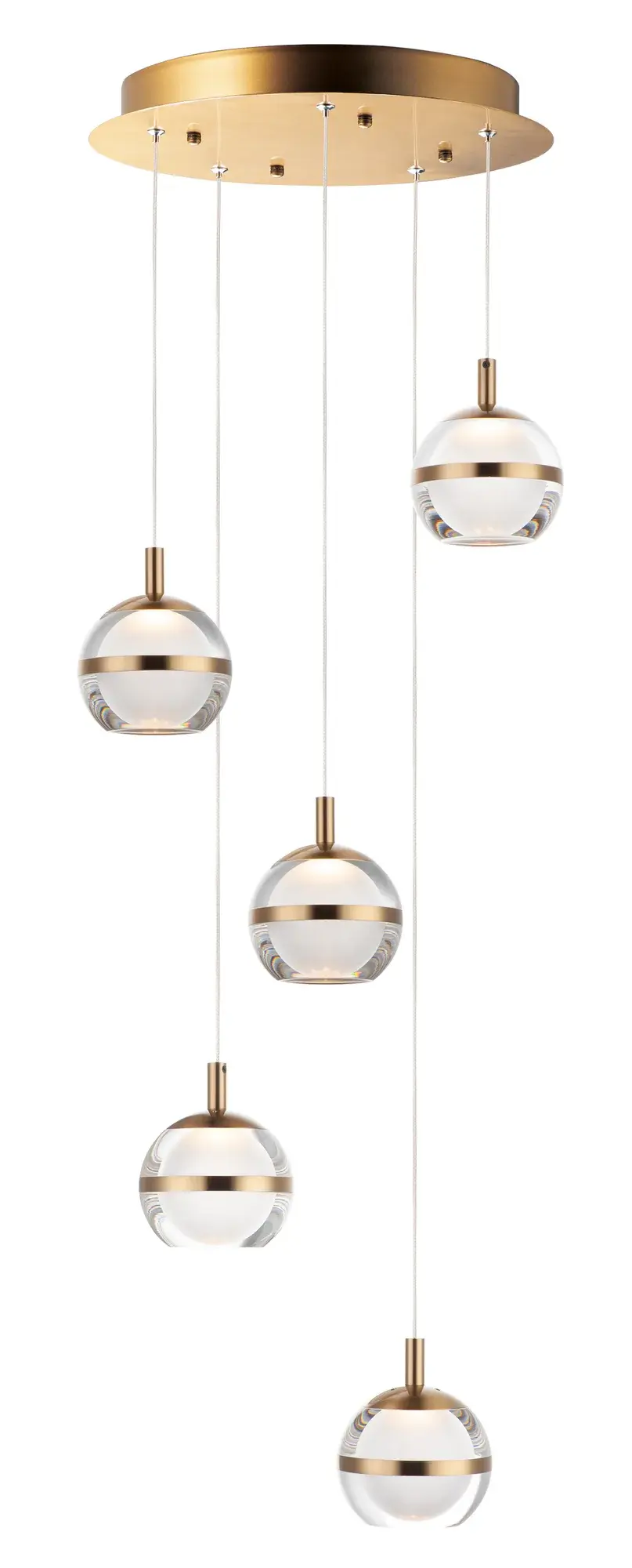 Swank 5-Light LED Multi-Light Pendant - Image 1