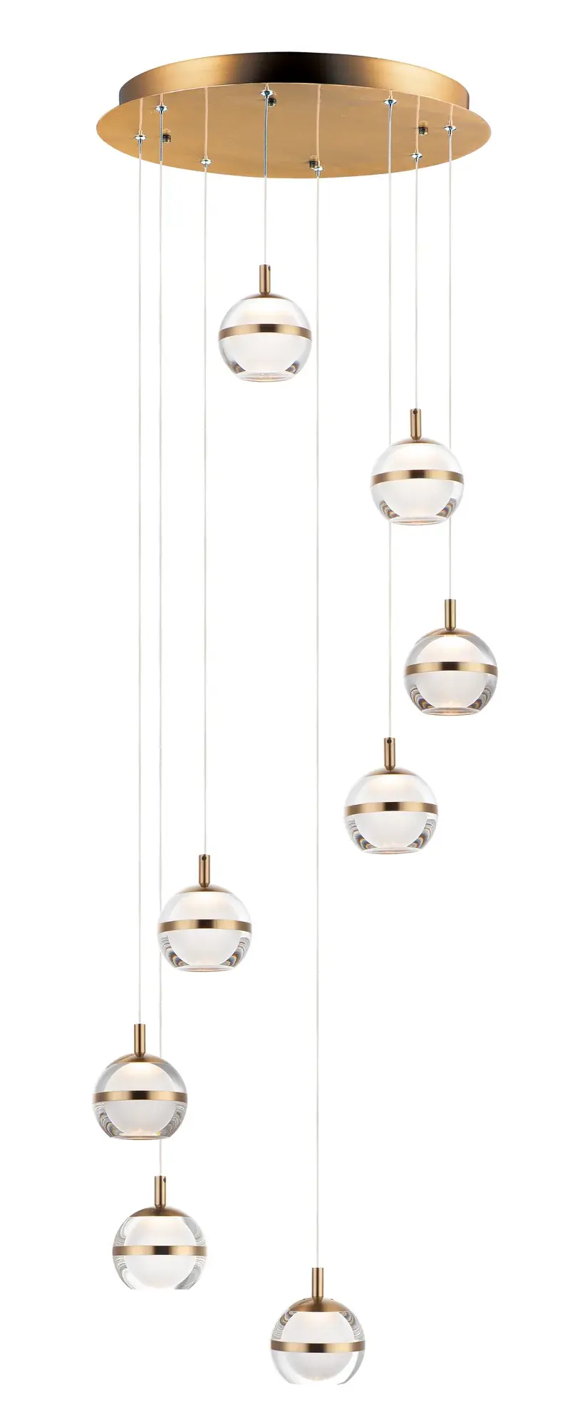 Swank 8-Light LED Multi-Light Pendant - Image 1
