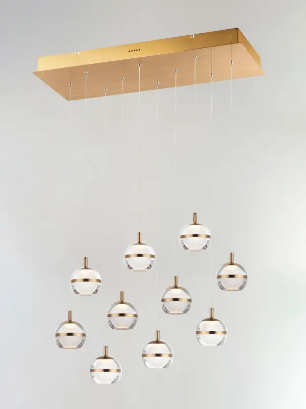 Swank LED 10-Light Linear Pendant - Image 3