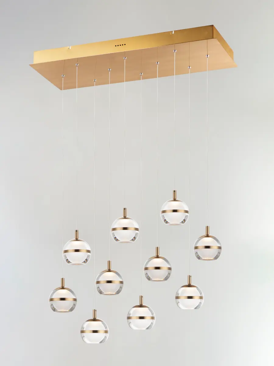 Swank LED 10-Light Linear Pendant - Image 3
