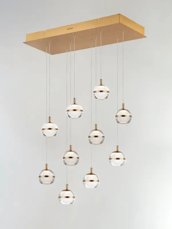 Swank LED 10-Light Linear Pendant - Image 4