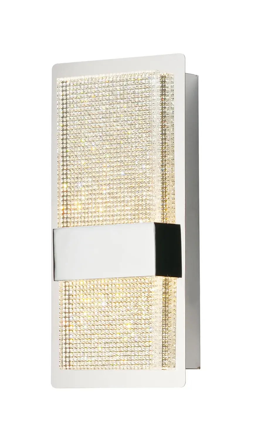 Glamorous Crystal Vanity Light with Integrated LED Downlight - Image 1