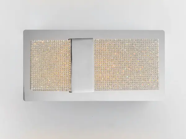 Glamorous Crystal Vanity Light with Integrated LED Downlight - Image 3