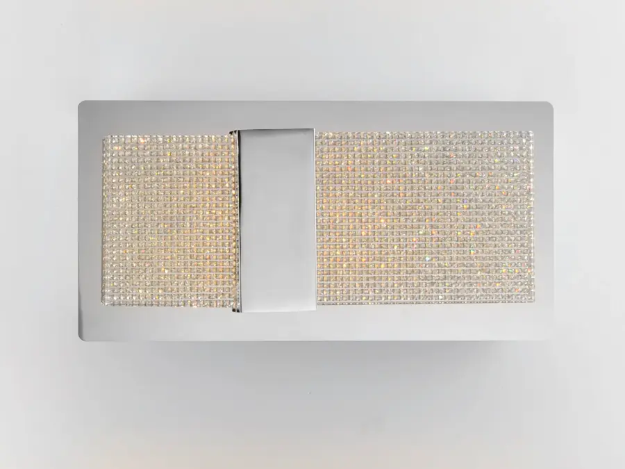 Glamorous Crystal Vanity Light with Integrated LED Downlight - Image 3