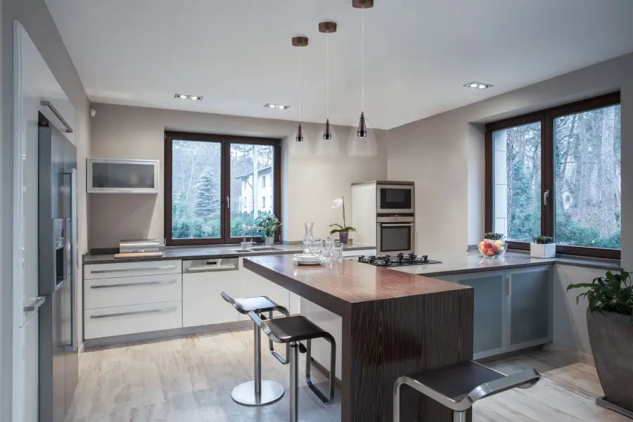 Sven Single LED Pendant in Black/Coffee - Image 4