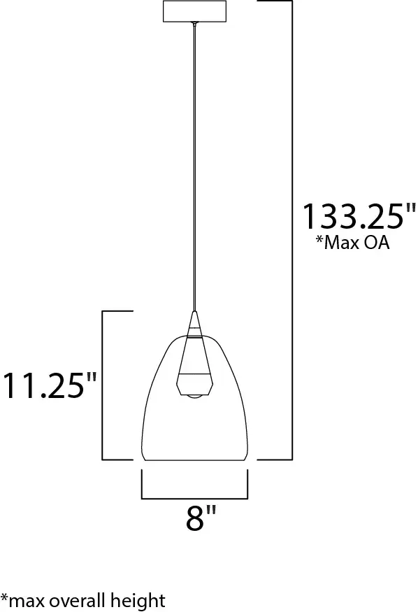 Sven Single LED Pendant in Black/Coffee - Image 5