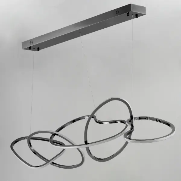 Sculptural Linear Pendant Merging Art and Illumination - Image 2