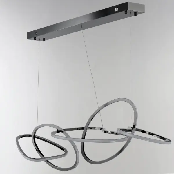 Sculptural Linear Pendant Merging Art and Illumination - Image 3