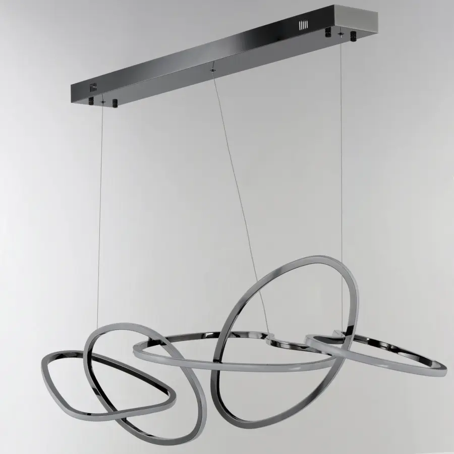 Sculptural Linear Pendant Merging Art and Illumination - Image 3
