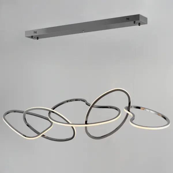 Sculptural Linear Pendant Merging Art and Illumination - Image 4