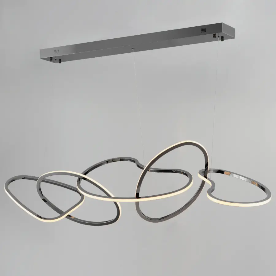 Sculptural Linear Pendant Merging Art and Illumination - Image 4