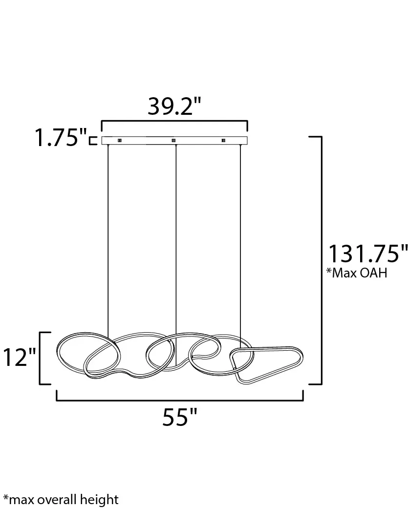 Sculptural Linear Pendant Merging Art and Illumination - Image 5