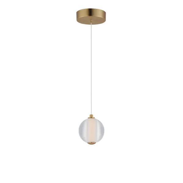 Rhythm Single LED Pendant in Gold - Image 1