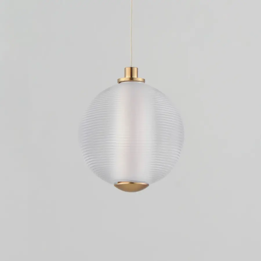 Rhythm Single LED Pendant in Gold - Image 2