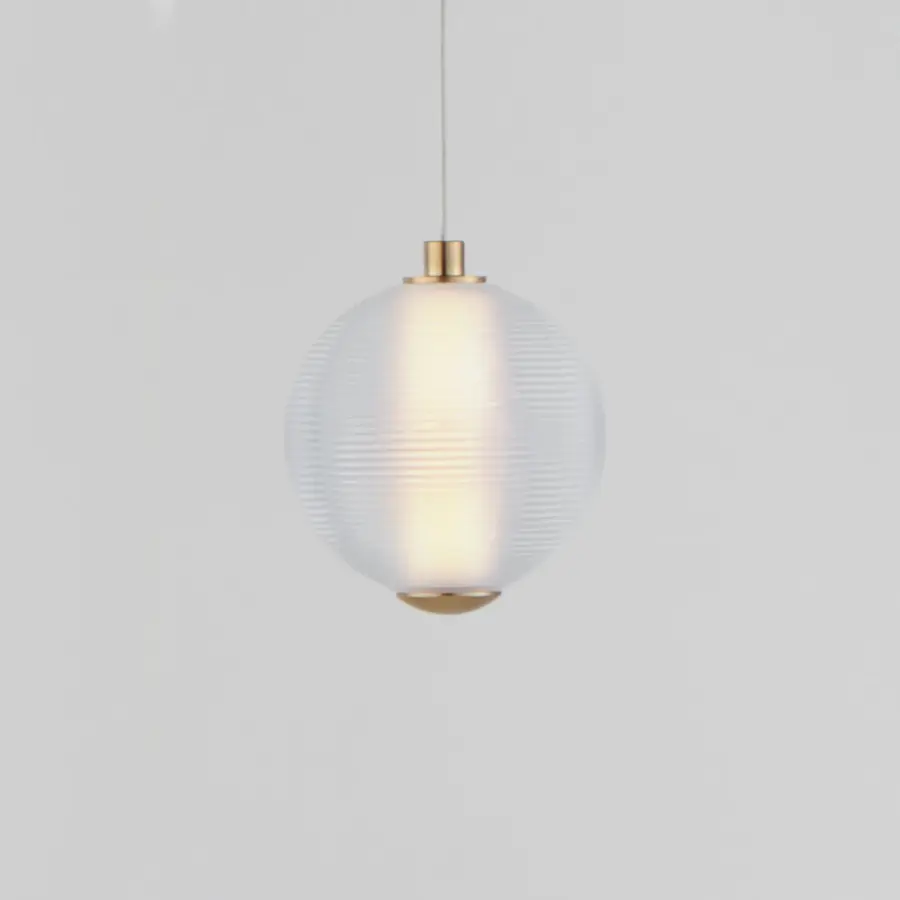 Rhythm Single LED Pendant in Gold - Image 3