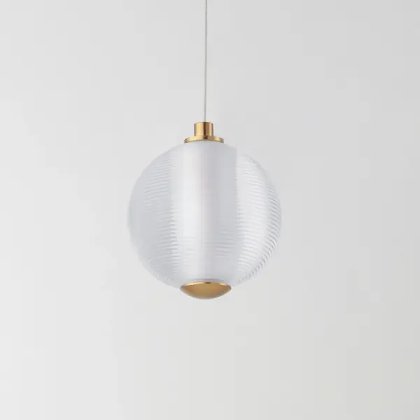Rhythm Single LED Pendant in Gold - Image 4