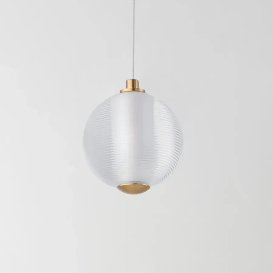 Rhythm Single LED Pendant in Gold - Image 4