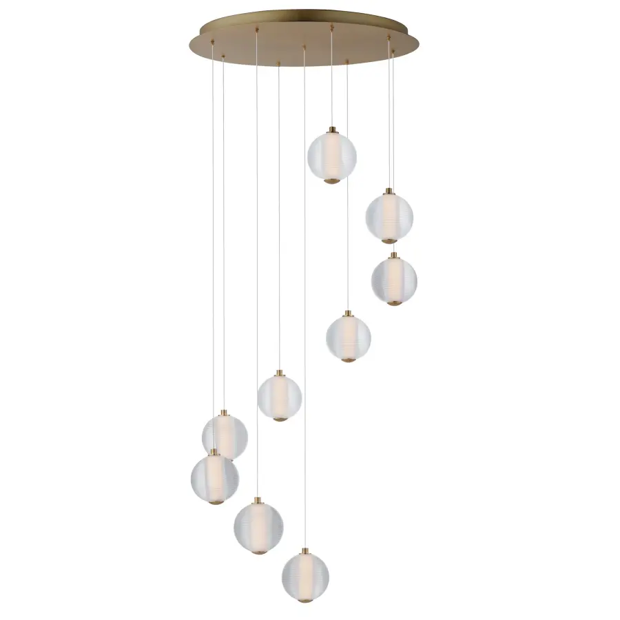Rhythm 9-Light LED Multi-Light Pendant - Image 1