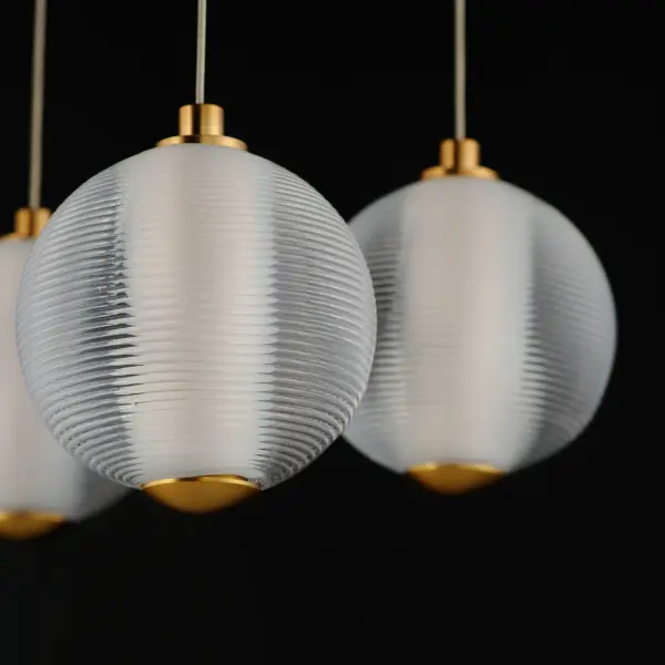 Rhythm 10-Light LED Linear Pendant in Gold - Image 4