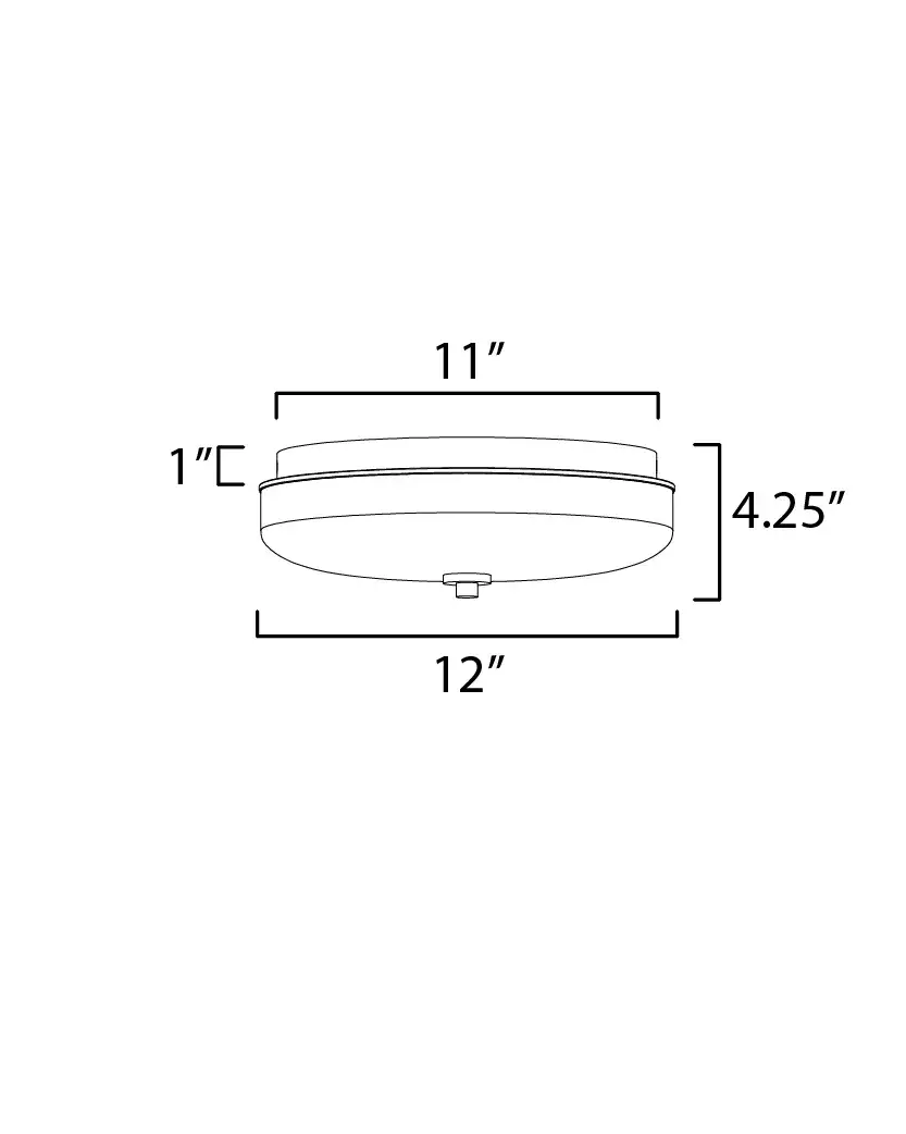 Voto LED Flush Mount in Gunmetal - Image 5