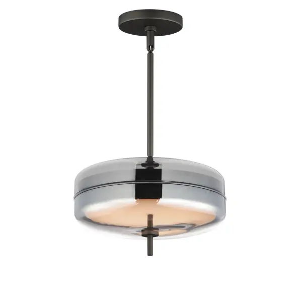 Voto 2-Light LED Multi-Light Pendant in Gunmetal - Image 1