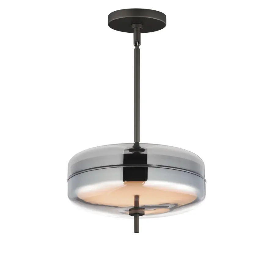 Voto 2-Light LED Multi-Light Pendant in Gunmetal - Image 1