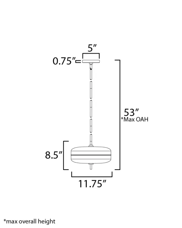 Voto 2-Light LED Multi-Light Pendant in Gunmetal - Image 5