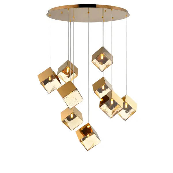 Ice Cube 9-Light LED Multi-Light Pendant - Image 1