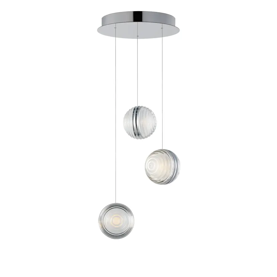 Sleek Contemporary Multi-Light with Sculptural LED Design - Image 1