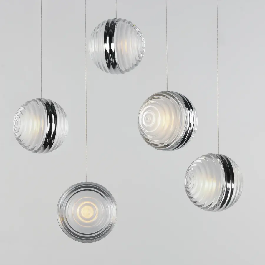 Sleek Contemporary Multi-Light with Sculptural LED Design - Image 3