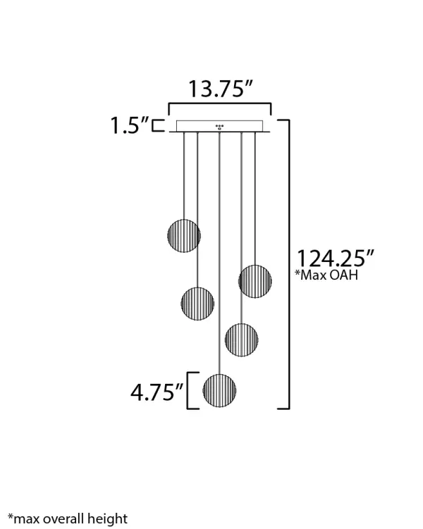 Sleek Contemporary Multi-Light with Sculptural LED Design - Image 4