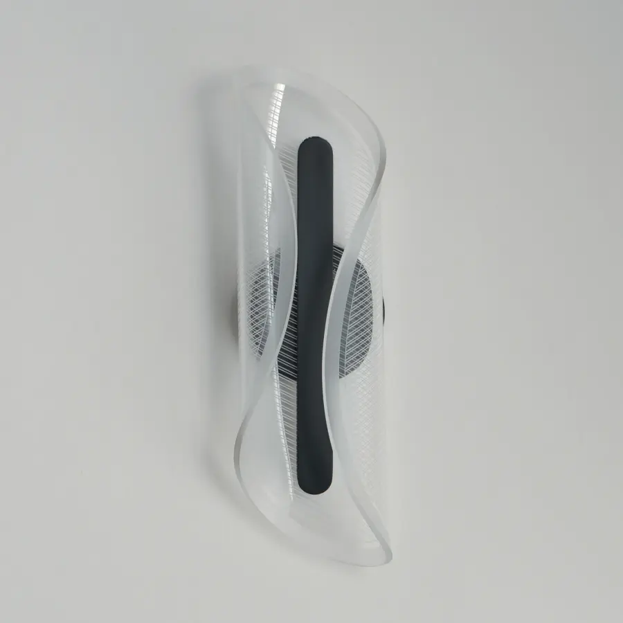 Manta 17" LED Wall Sconce in Black - Image 2