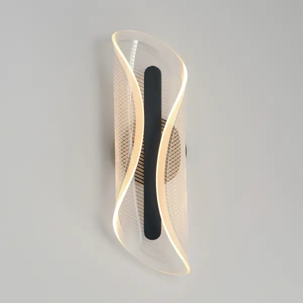 Manta 17" LED Wall Sconce in Black - Image 3