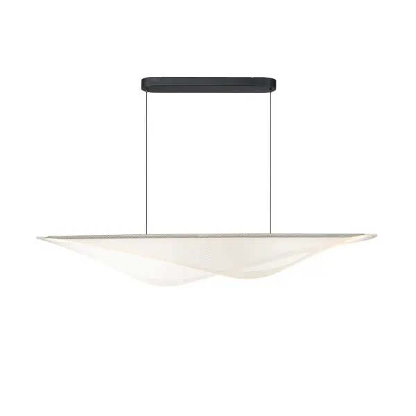 Manta 59" LED Linear Pendant in Black - Image 1
