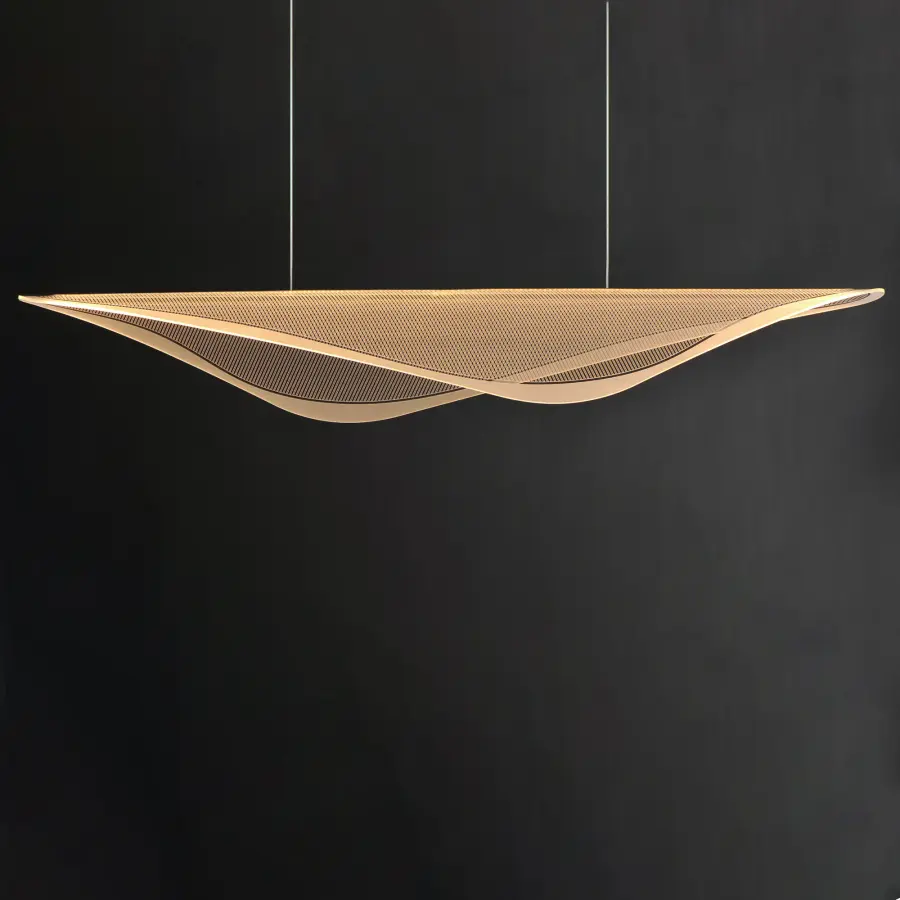 Manta 59" LED Linear Pendant in Black - Image 2